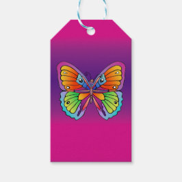 Etiquetas Para Regalos Diseño de mariposa