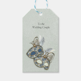 Etiquetas Para Regalos Diseño de patrón rico en rococo con máscaras