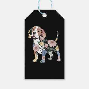 Etiquetas Para Regalos Diseño de Silhuette Beagle