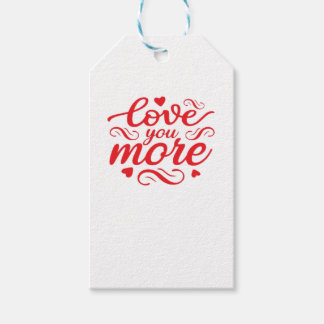 Etiquetas Para Regalos Diseño de tendencia moderna Te amo más