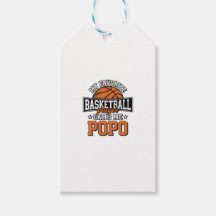 Etiquetas Para Regalos Diseño Deportivo Vintage Divertido Baloncesto Popo