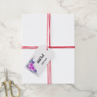 Etiquetas Para Regalos Diseño floral de acuarela personalizado