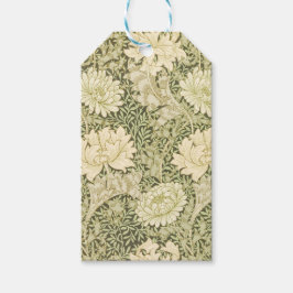 Etiquetas Para Regalos Diseño floral verde de Wm Morris ¡Disfruta!