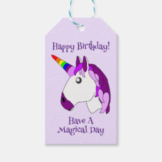 Etiquetas Para Regalos Diseño personalizado de unicornio
