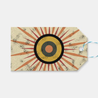 Etiquetas Para Regalos Diseño Retro Boho de Estallido Solar