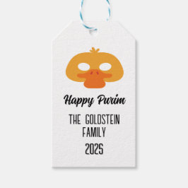 Etiquetas Para Regalos Disfraz de máscaras de pato purim