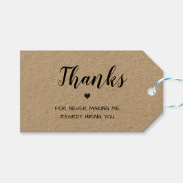 Etiquetas Para Regalos divertida apreciación de los empleados minimalista