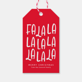 Etiquetas Para Regalos Divertidas vacaciones de Navidades rojos personali
