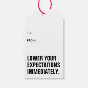 Etiquetas Para Regalos Divertido Humorístico Moderno Cumpleaños Simple