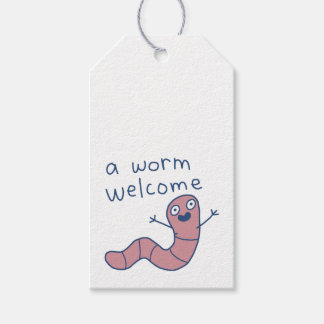 Etiquetas Para Regalos Divertido Un Gusano Bienvenida Divertido Chiste Lo