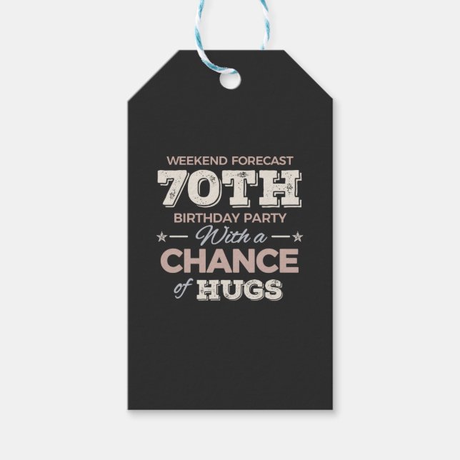 Etiquetas Para Regalos Divertidos 70 cumpleaños (Anverso)