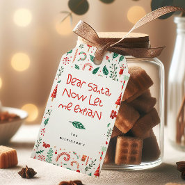 Etiquetas Para Regalos Divertidos Navidades de Santa Cute