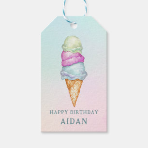 Etiquetas Para Regalos Diviértete en la fiesta de cumpleaños con foto de