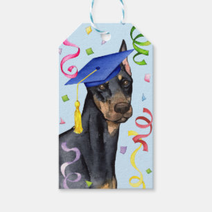 Etiquetas Para Regalos Doberman Pinscher Graduate