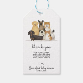 Etiquetas Para Regalos Dog Cute Gracias