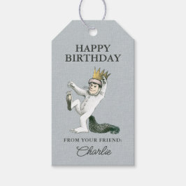 Etiquetas Para Regalos Donde las cosas salvajes Feliz Cumpleaños