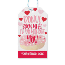 Donut Valentine Favor Tag