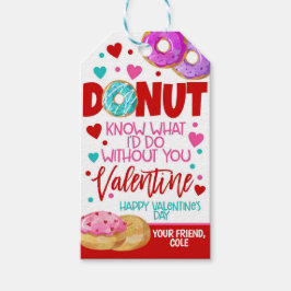 Etiquetas Para Regalos Donut Valentine Favor Tag