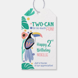 Etiquetas Para Regalos DOS-CAN (Toucan) 2º cumpleaños