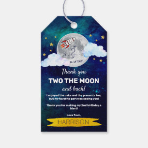 Etiquetas Para Regalos Dos Fiestas De Cumpleaños De La Luna Gracias