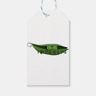 Etiquetas Para Regalos Dos guisantes en una vaina