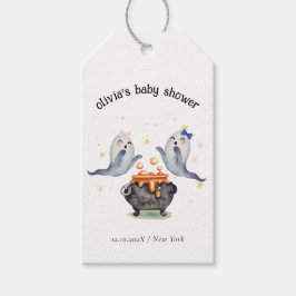 Etiquetas Para Regalos Dos pequeños abucheos fantasma en Baby Shower