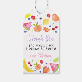 Etiquetas Para Regalos Dos tti Frutti Segundo Cumpleaños