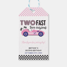 Dos vagones de carreras rápido rosado segundo cump