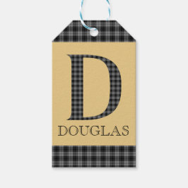Etiquetas Para Regalos Douglas Tartan Monogram D