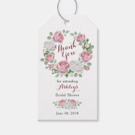 Etiquetas Para Regalos Doy las gracias por la ducha de novia con flores d