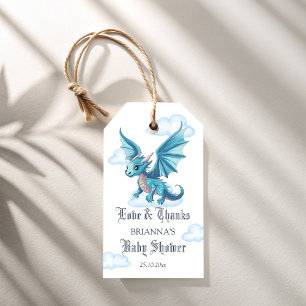Etiquetas Para Regalos Doy las gracias por tu favor al dragón medieval