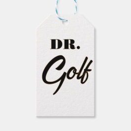 Etiquetas Para Regalos Dr. Golf Funny Design para los amantes del golf