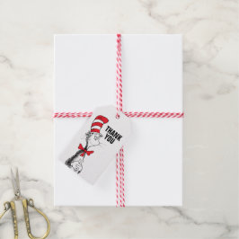 Etiquetas Para Regalos Dr. Seuss | Gato en el cumpleaños del Gorra Gracia