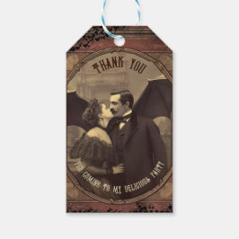 Etiquetas Para Regalos Dracula gótica victoriana besa Halloween