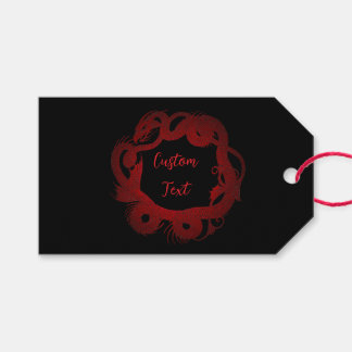 Etiquetas Para Regalos Dragón Rojo Personalizado