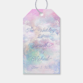 Etiquetas Para Regalos Dreamy Clouds and Stars Boda