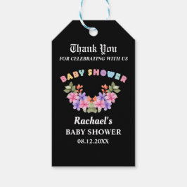 Etiquetas Para Regalos Ducha de bebé de color rosa suave, Ducha de bebé n