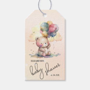 Etiquetas Para Regalos Ducha de bebé de osito de peluche