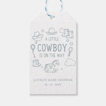 Ducha de bebé de pequeño vaquero niño