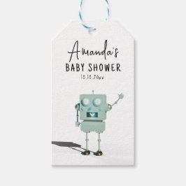 Etiquetas Para Regalos Ducha de bebé Robot niño 