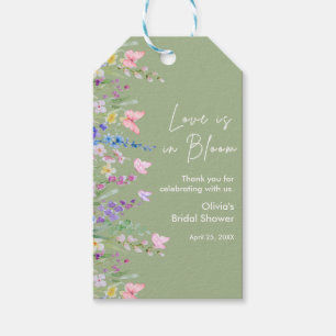 Etiquetas Para Regalos Ducha de Novia Amor Floral de Primavera en Flor