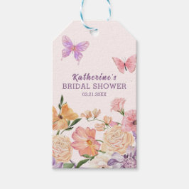 Etiquetas Para Regalos ducha de novia caprichosa floral mariposas jardín