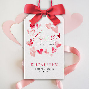 Etiquetas Para Regalos Ducha de Novia Corazones Caprichosos Modernos del 
