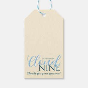 Etiquetas Para Regalos Ducha de novia minimalista moderna Cloud nine 