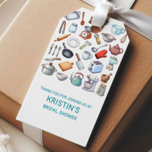 Etiquetas Para Regalos Ducha de novia moderna Abastece la cocina