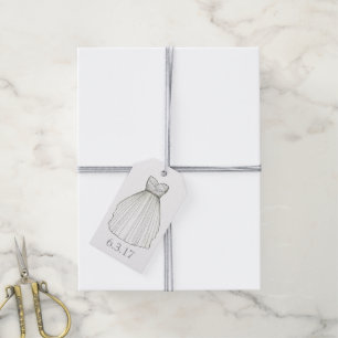 Etiquetas Para Regalos Ducha de novia traje de novia Boda de vestir etiqu