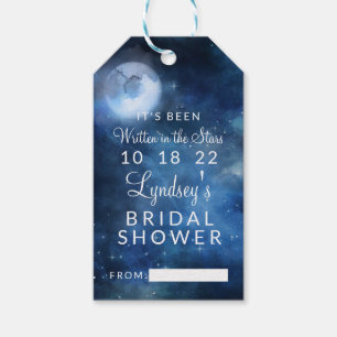 Etiquetas Para Regalos Ducha de visualización de novias con estrellas lun