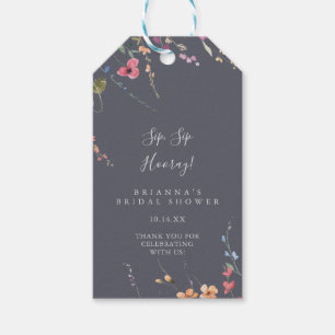 Etiquetas Para Regalos Ducha nupcial de Blue Wilp Sip Sip Hooray