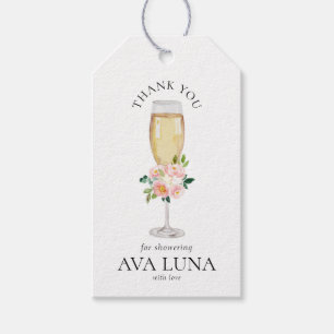 Etiquetas Para Regalos Ducha nupcial de Bubbly y Brunch