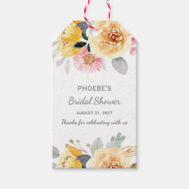 Etiquetas Para Regalos Ducha nupcial Floral moderna acuarela botánica